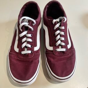 Maroon Vans Women Size 9